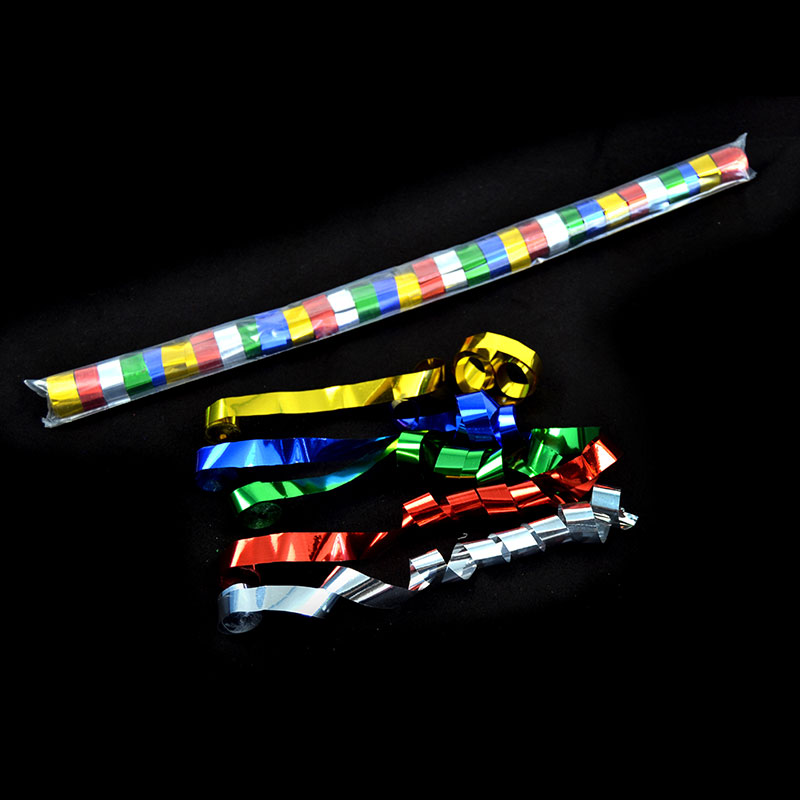 Streamerit: Metalli 10 m x 1,5 cm, moni väri