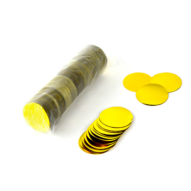 Confetit: Metalli ympyrä Ø42 mm, kulta 200g
